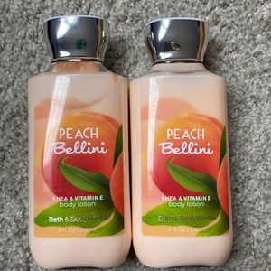 Bath & Body Works Peach Bellini body lotion.
